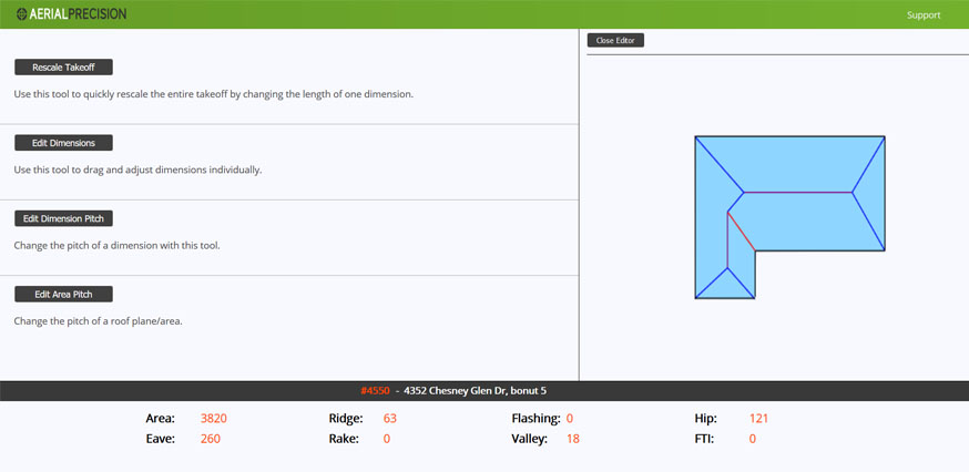 APR Takeoff Editor Screenshot